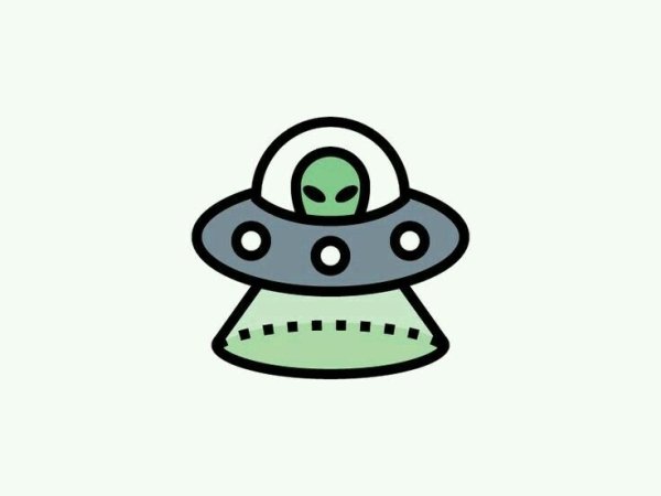 НЛО наклейка