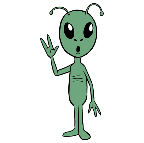 Инопланетянин мультяшный