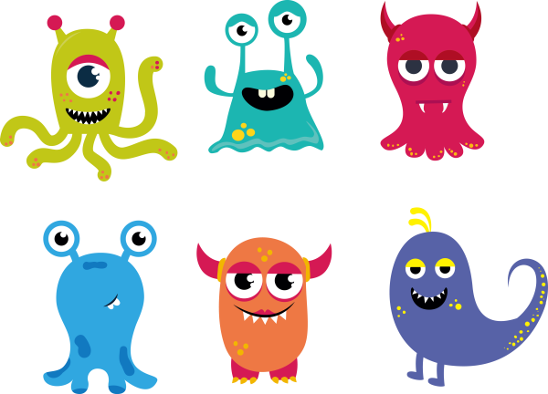 Рисунки монстриков