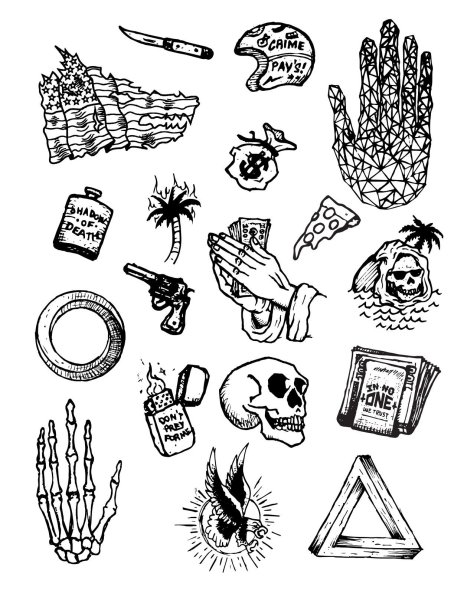 Тату ручкой