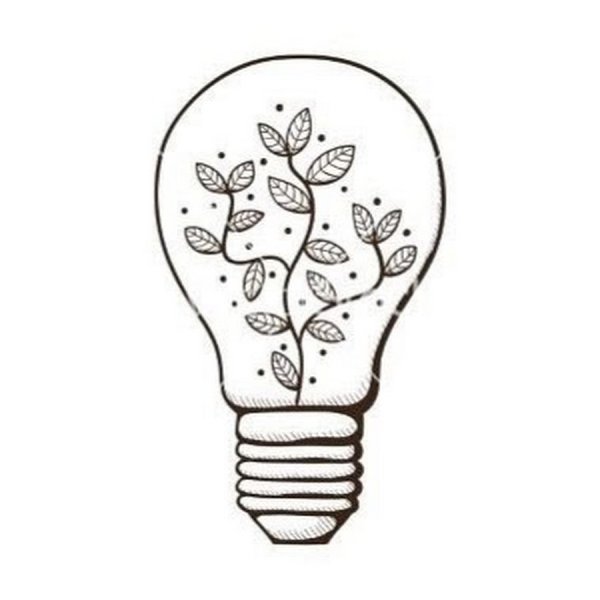 Лампочка для срисовки