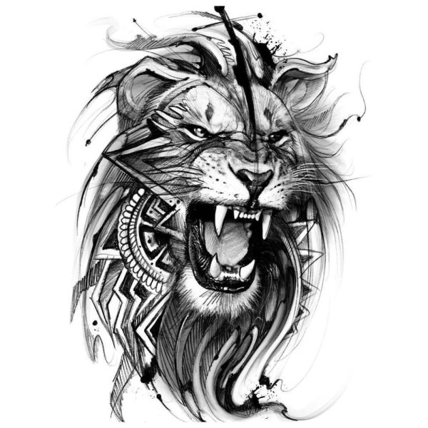 Скетчинг карандашом животные