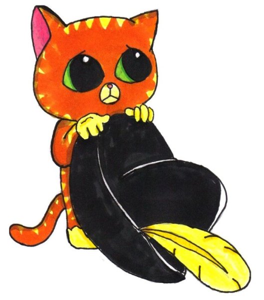 Кот в сапогах рисунок