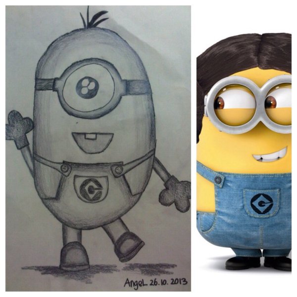 Рисунок на свободную тему Миньон