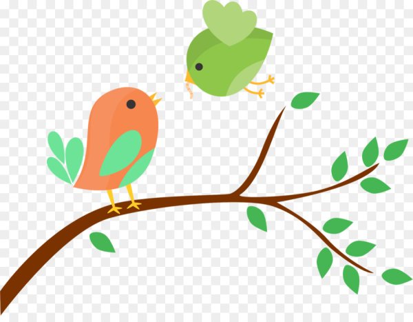 Птичка на веточке