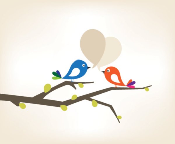 Птицы на ветке для детей