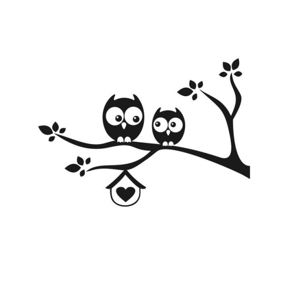 Трафареты Совы для декора