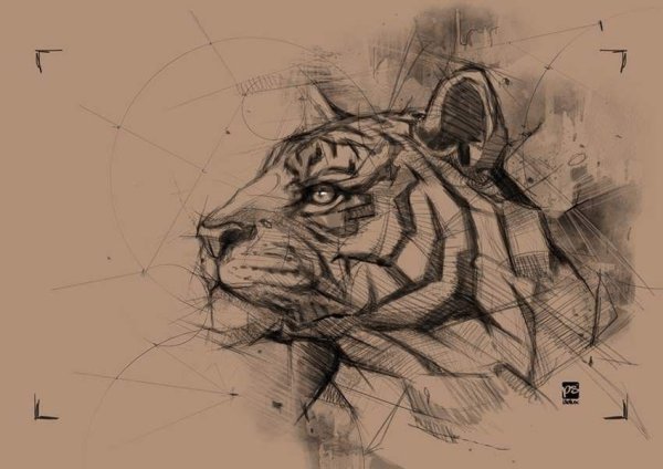 Волна тату эскиз