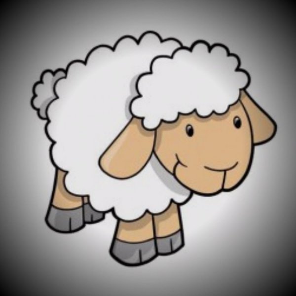 Ягненок мультяшный