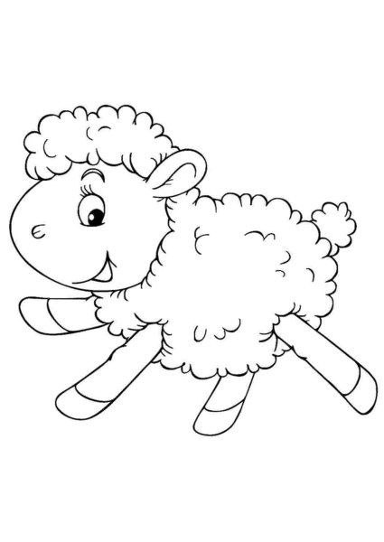 Милые овечки нарисованные