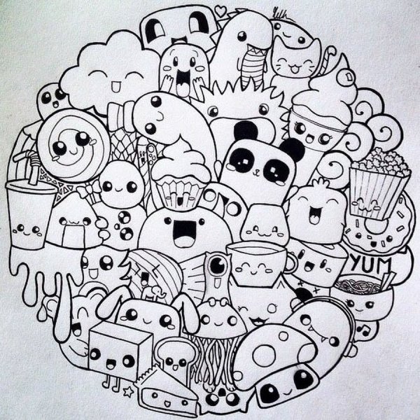 Много маленьких рисунков