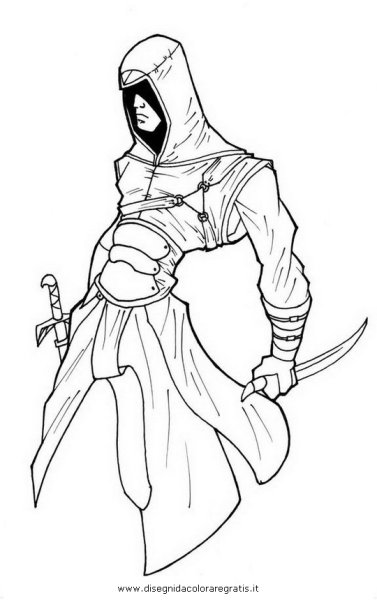 Раскраска ассасин Крид Коннор