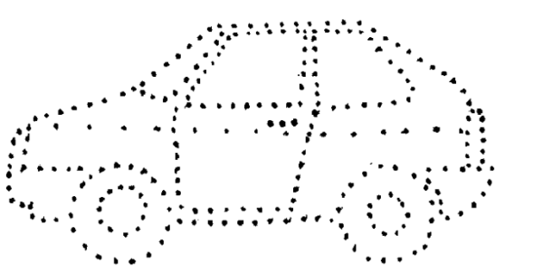 Машина по точкам для детей