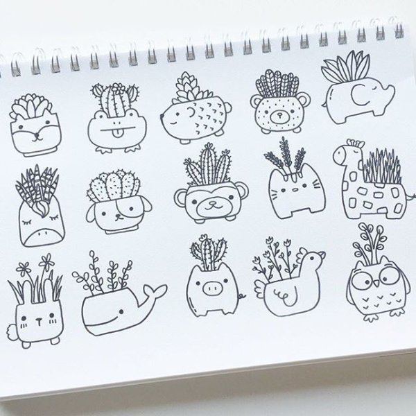 Дудлинг монстрики