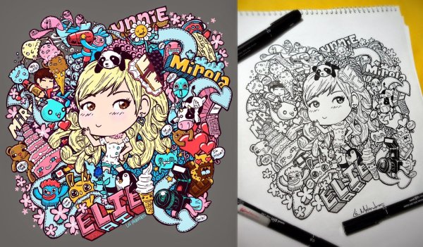 Маленькие рисунки для скетчбука