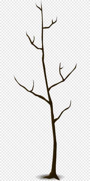 Зимнее дерево силуэт