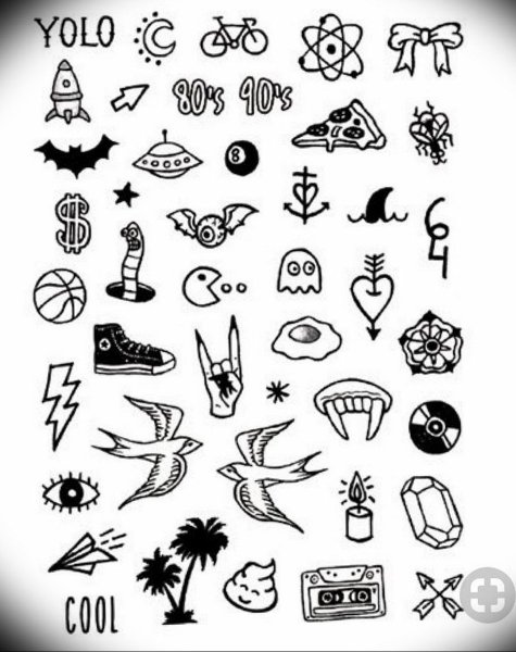 Эскиз маленькой тату