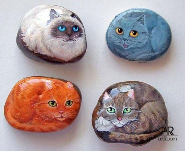 Рисование на гальке акрилом