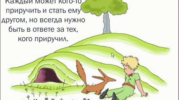 Маленький принц и Лисенок иллюстрации