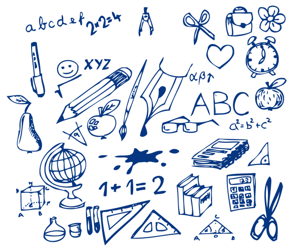 Рисунки ручкой в тетради