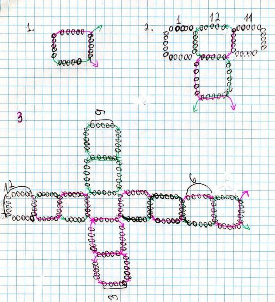 Схемы для бисероплетения крест