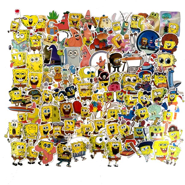 Наклейки губка Боб