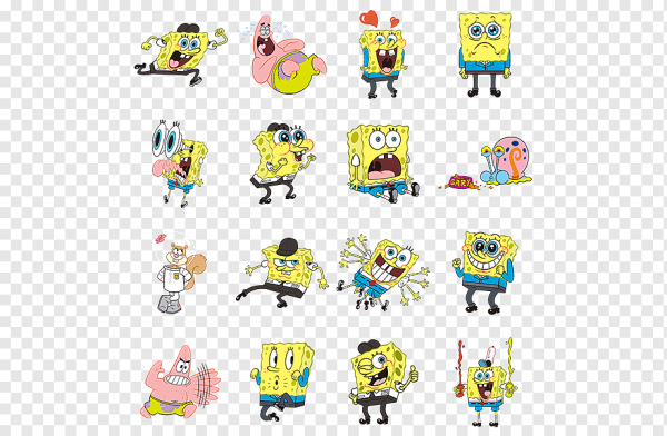 Наклейки губка Боб