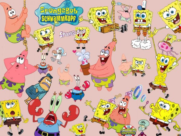 Стикеры губка Боб