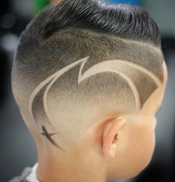 Стрижки для мальчиков с рисунком