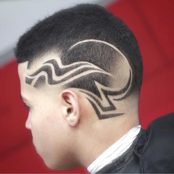 Мужские стрижки с узорами