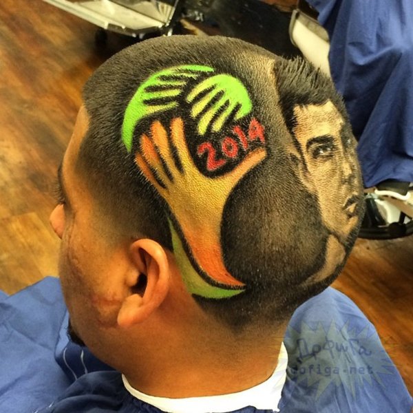 Стрижки с выбритым рисунком женские