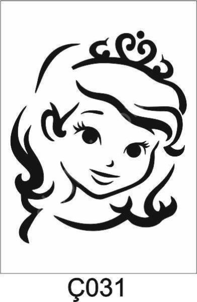 Лицо с боку мультяшное