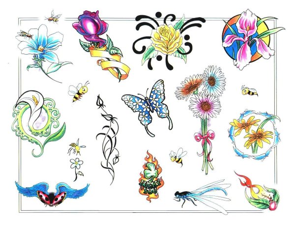 Цветные тату для детей