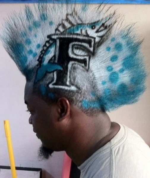 Крутые узоры на голове