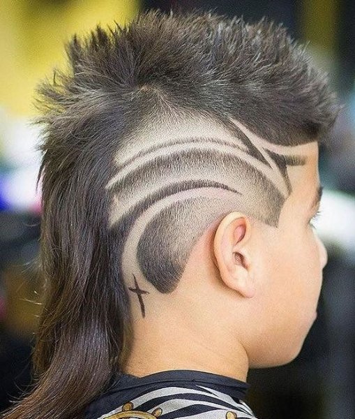 Стрижки для мальчиков с рисунком
