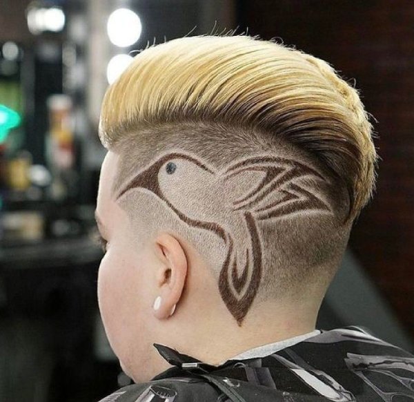 Рисунки стрижки с покраской для мальчиков