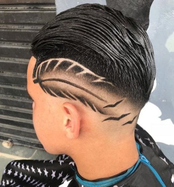 Узоры на волосах