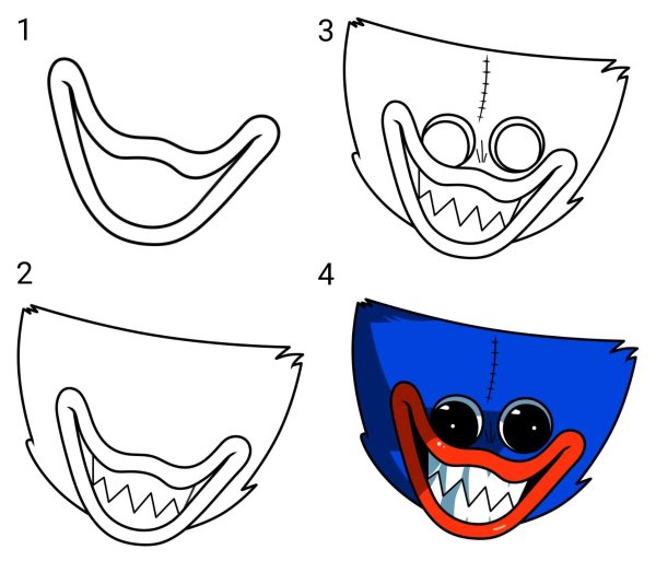 Маска Хаги ваги из бумаги