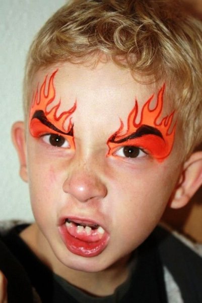 Аквагрим череп