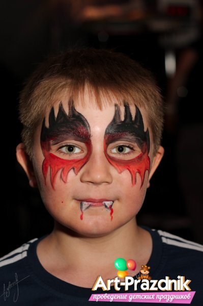 Аквагрим паук