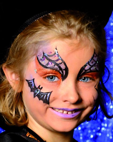 Аквагрим к Хэллоуину для детей