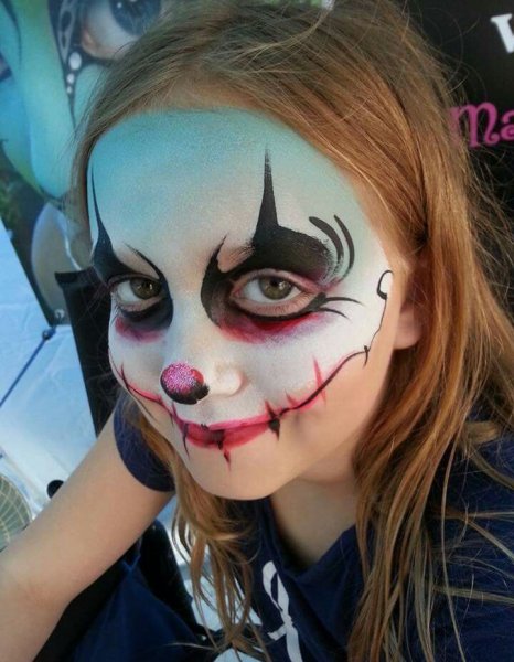 Детский аквагрим для Хэллоуина