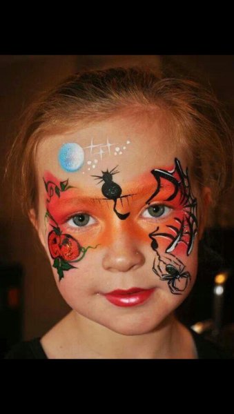 Аквагрим для мальчиков паук