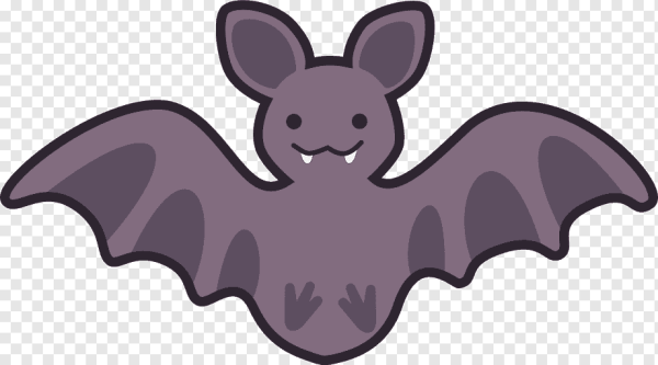 Летучая мышь черно белая