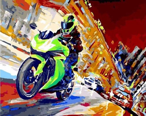 Картина мотоцикл