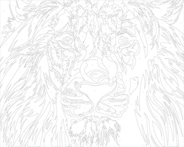 Тигр акрилом на холсте