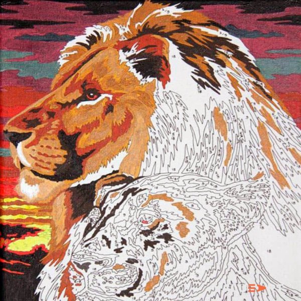 Рисование по номерам на холсте