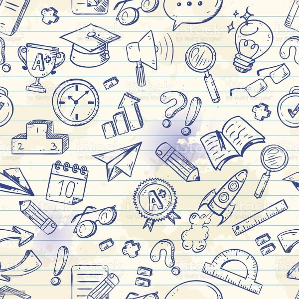 Графические рисунки в тетради