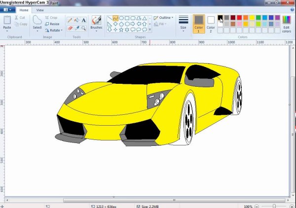 Крутые рисунки в Paint