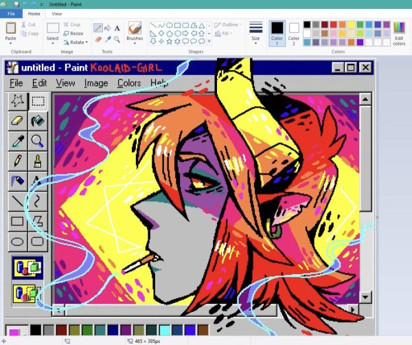 Рисунок в паинте легкий